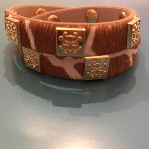 Rustic Cuff Double Wrap Bracelet
